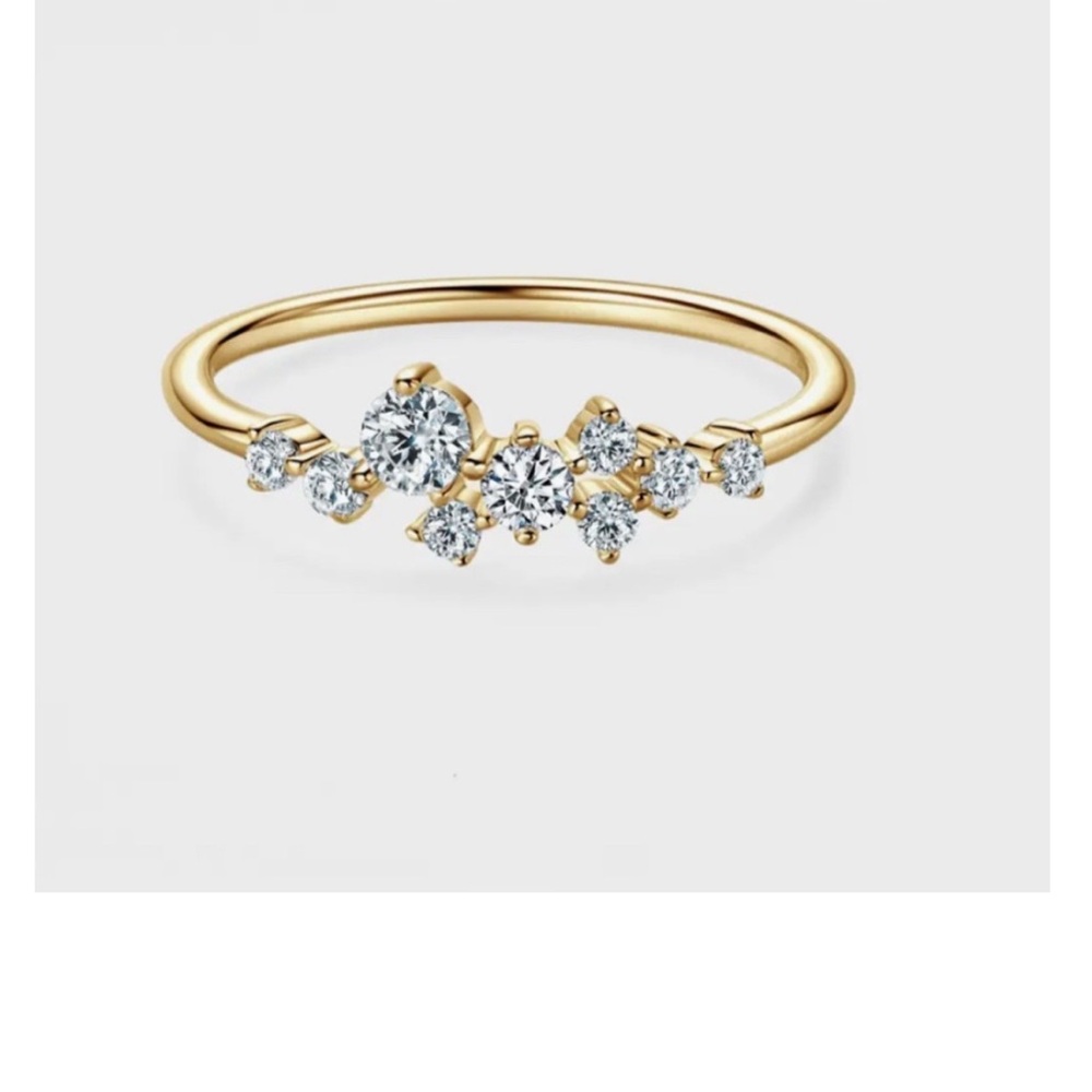 Star Cluster Moissanite, Size 9